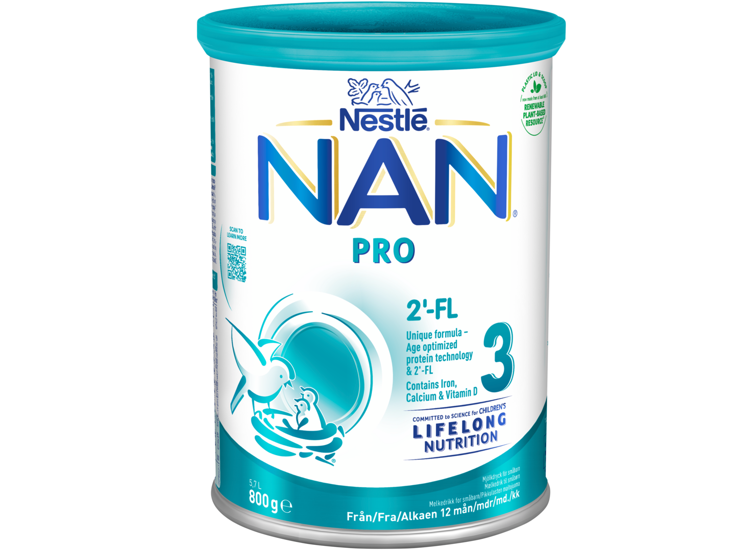 Nestlé Nan 800g Pro 3 käyttövalmis pikkulasten maitojuoma 12kk