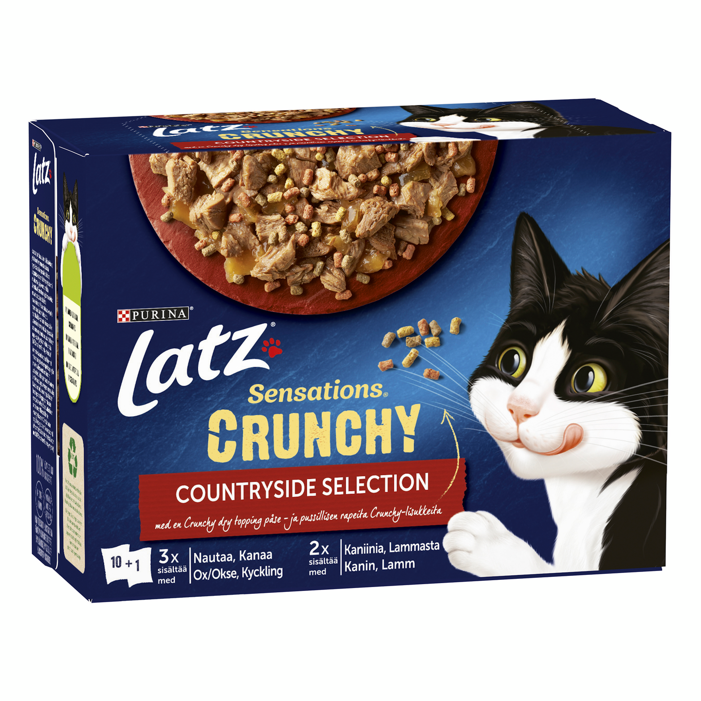 Latz Sensations Crunchy 10x85g 40g Countryside lajitelma hyytelössä