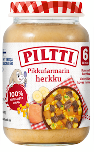 Piltti Pikkufarmarin herkku bataattia ja naudanlihaa 190g 6kk