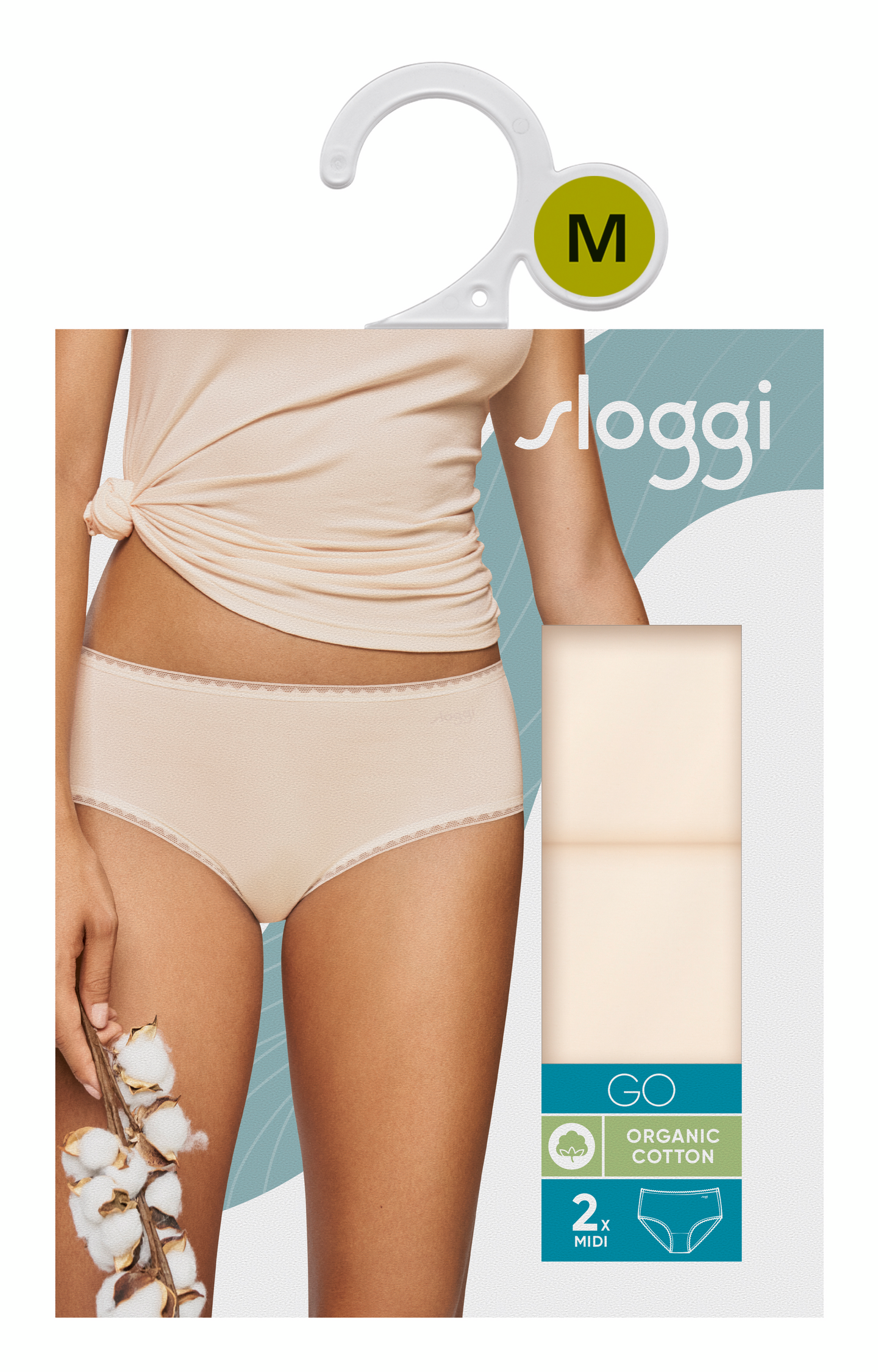 Sloggi naisten GO Midi alushousut beige