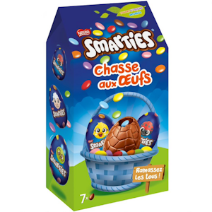 Smarties 122g pääsiäissuklaamunarasia