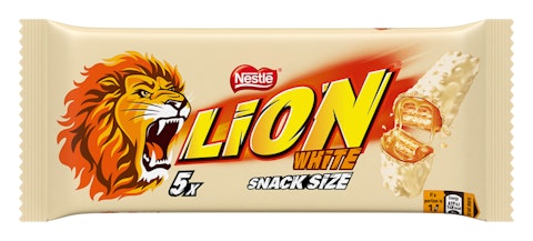 Nestlé Lion White 5x30g vohvelipatukka