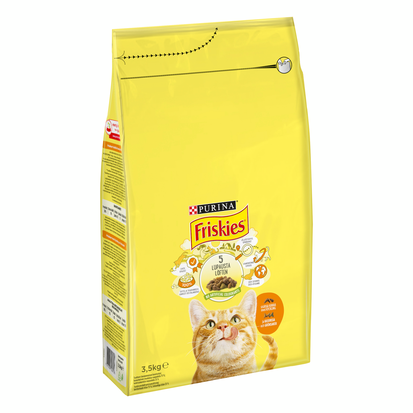 Friskies 3,5kg Adult Kanaa ja Vihanneksia kissanruoka