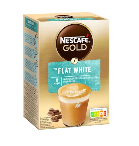 Nescafé Flat White 8 kpl/100g erikoispikakahvi