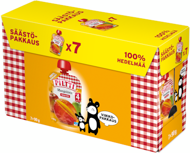 Piltti Mangoinen hedelmäsose 7x90g 4kk