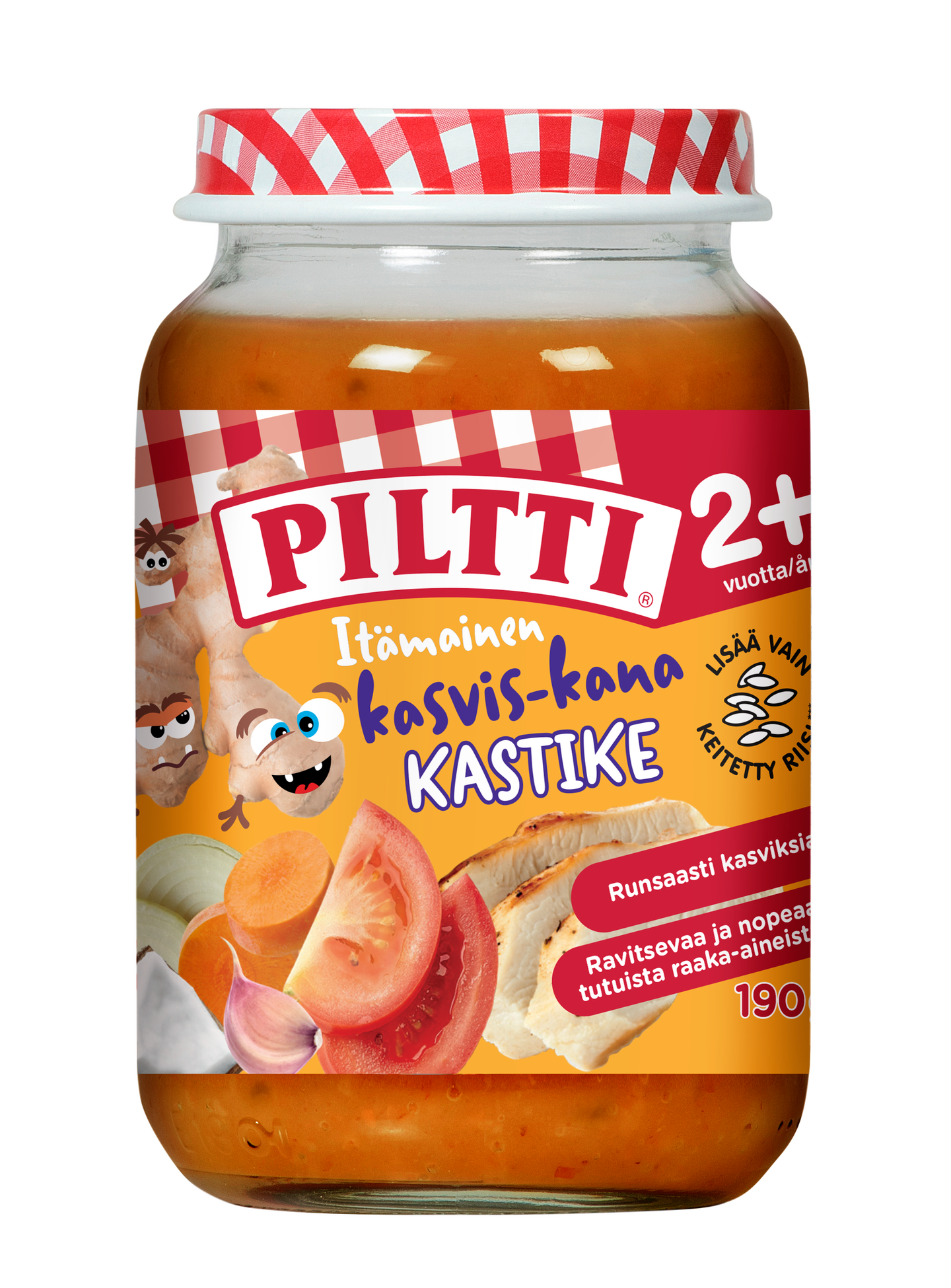 Piltti Itämainen kasvis-kana kastike 190g 2+ vuotta | K-Ruoka Verkkokauppa