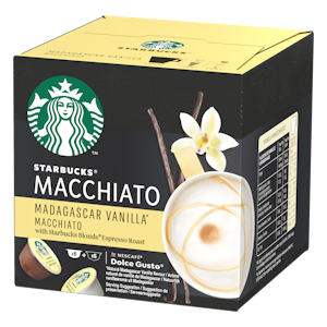 Starbucks Nescafe Dolce Gusto Madagascar Vanilla Macchiato maitokahvikapseli 12 kpl