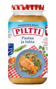 Piltti Pohjoisen Maut Pastaa ja lohta 250g alkaen 1-3v