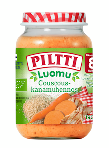 Piltti Luomu Couscous kanamuhennos 190g alkaen 8kk