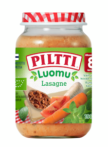 Piltti Luomu lasagne 190g alkaen 8kk