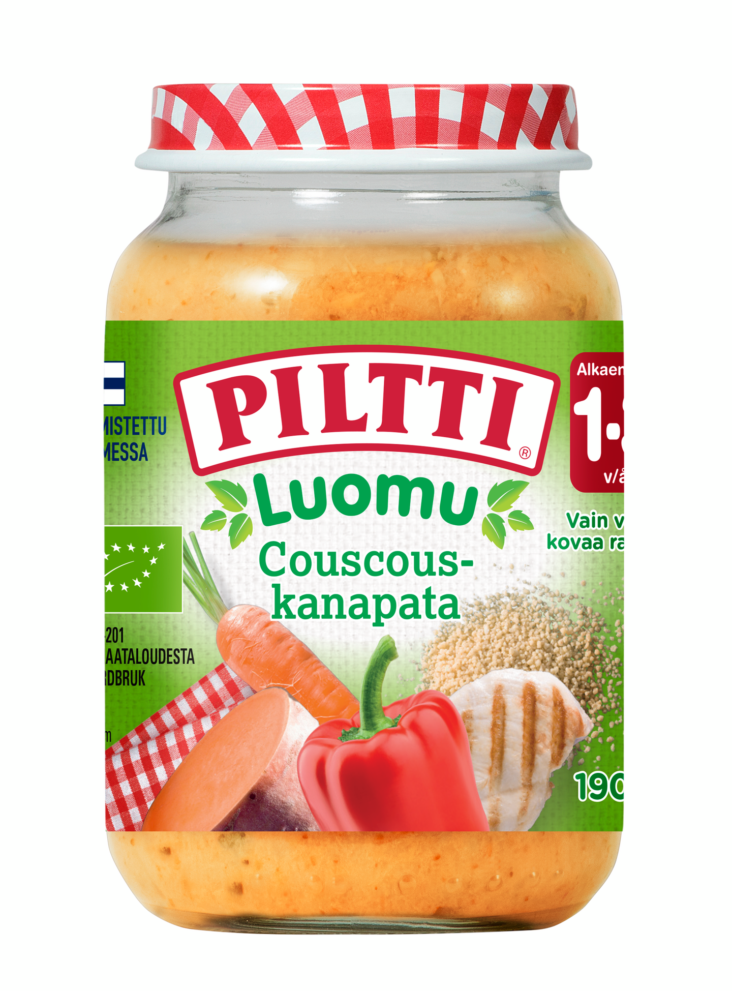 Piltti Luomu Couscous kanapata 190g 1-3 v | K-Ruoka Verkkokauppa