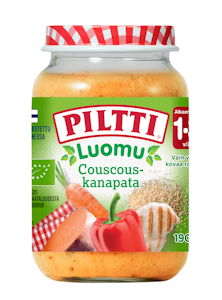 Piltti Luomu Couscous kanapata 190g 1-3 v