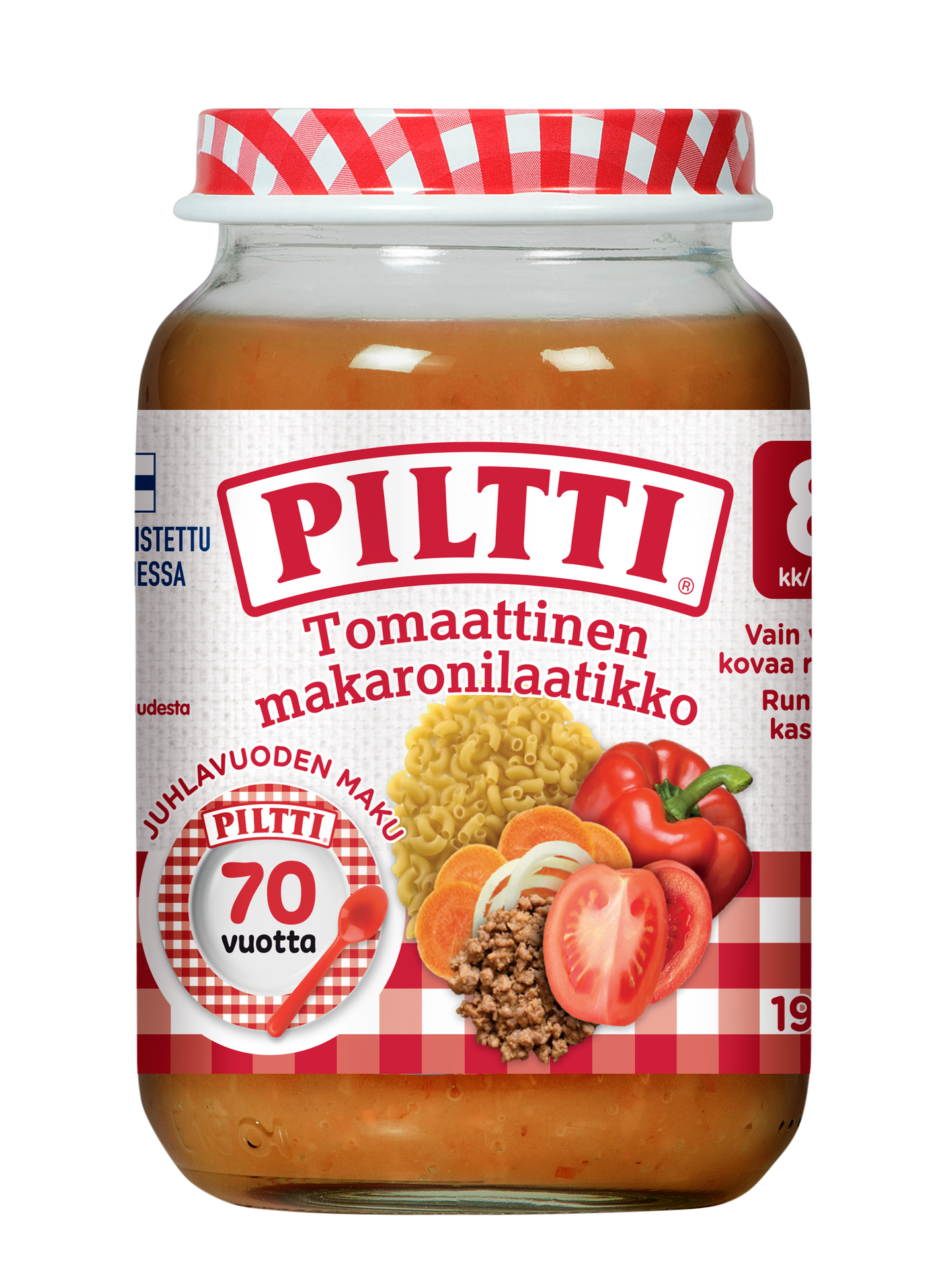 Piltti Tomaattinen makaronilaatikko lastenateria 190g 8kk