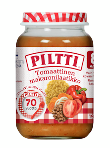 Piltti Tomaattinen makaronilaatikko lastenateria 190g 8kk