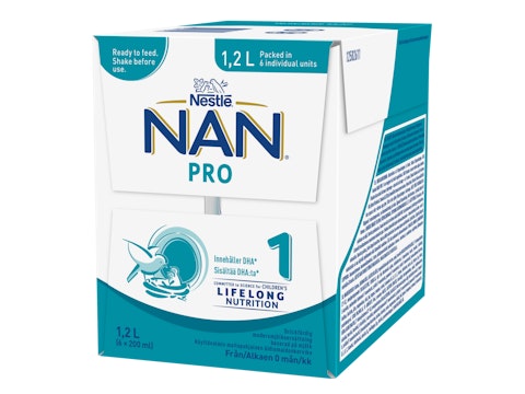Nestle NanPro1 äidinmaidonkorvike 6x200ml