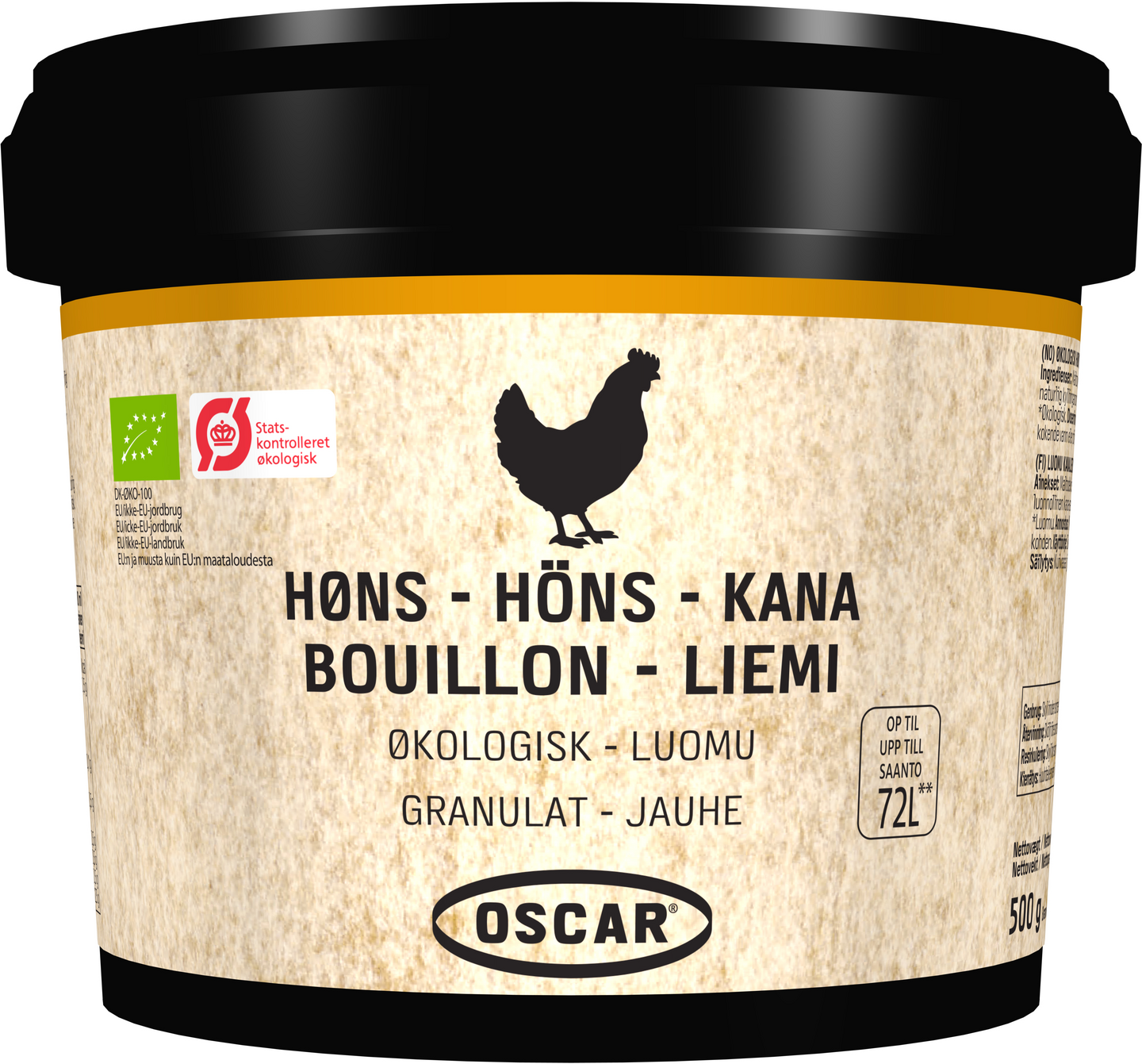 Oscar kanaliemijauhe 500g/72l luomu