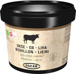 Oscar lihaliemijauhe 500g/72l luomu