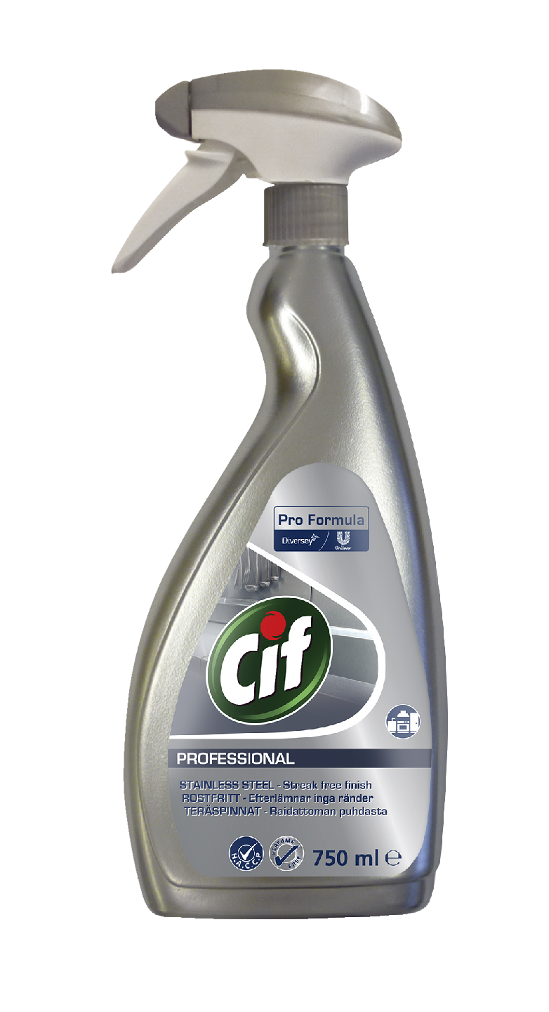 Cif Professional Teräspintojen hoitoaine 750ml hajusteeton