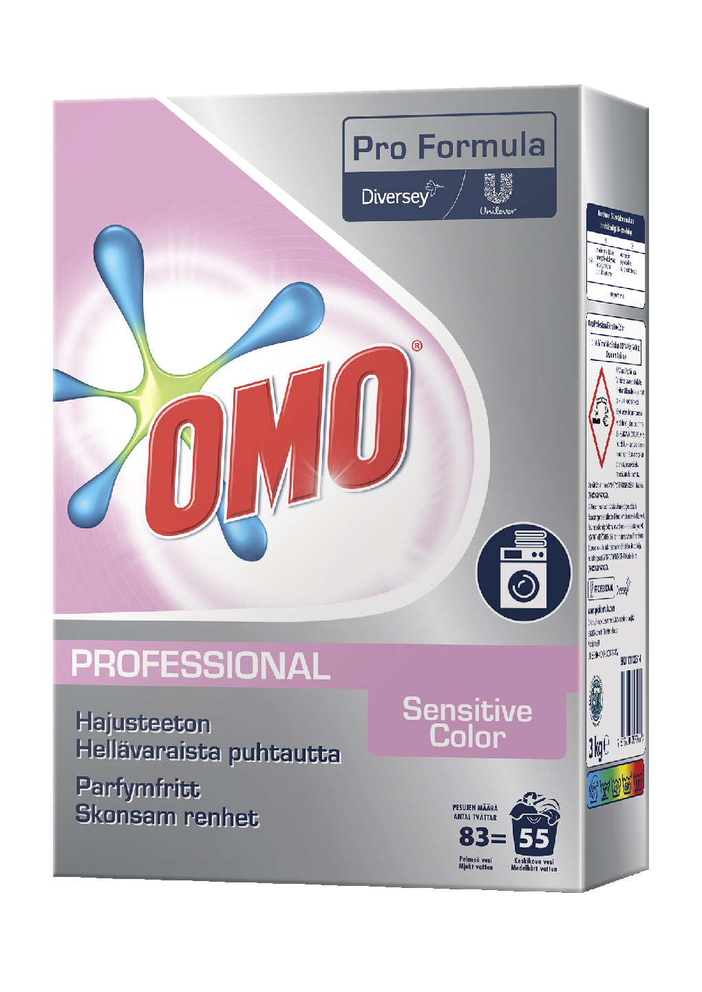 Omo Professional Sensitive Color pesujauhe 3kg hajusteeton