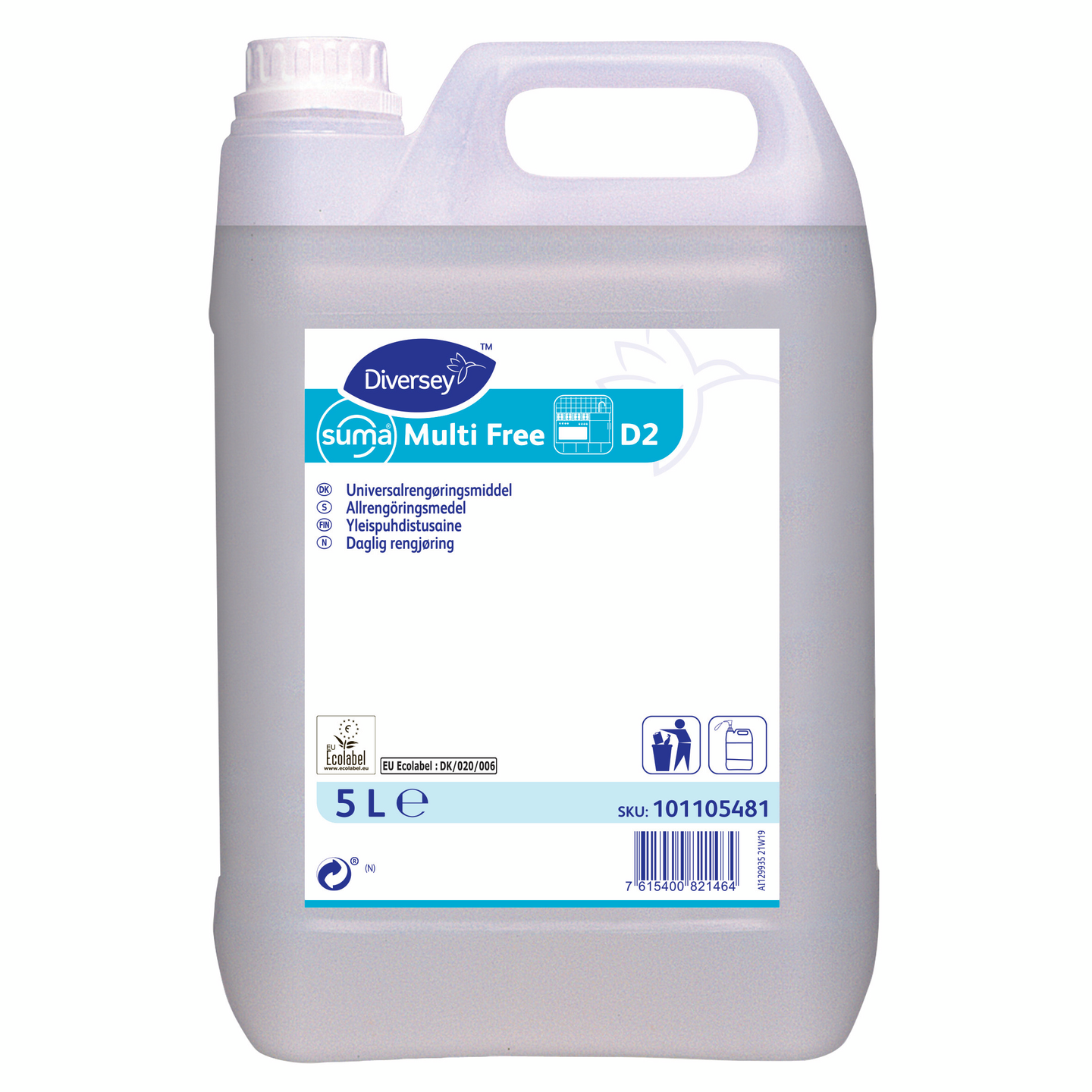 Suma Multi Free D2 yleispuhdistusaine 5l