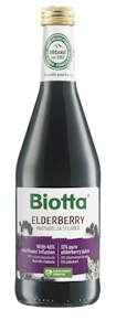 Biotta mustaseljamehu 500ml luomu