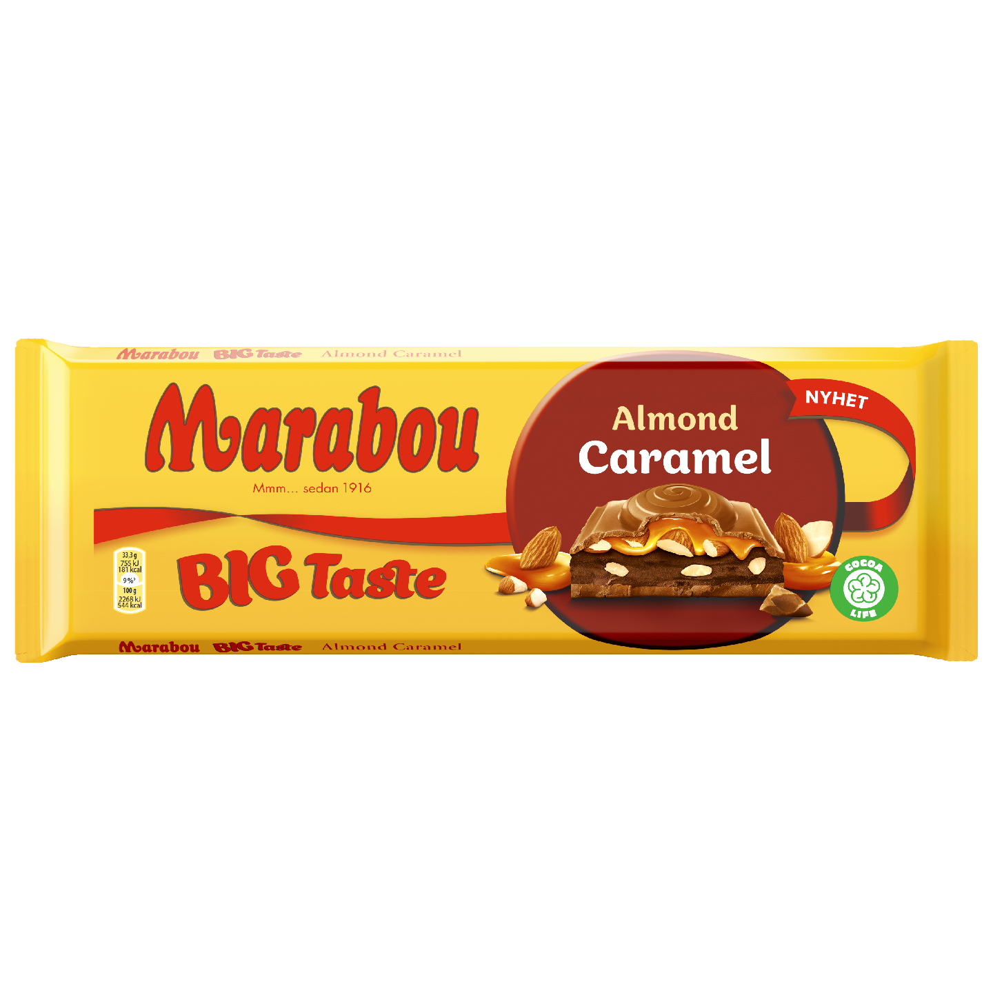 Marabou Big Taste Almond Caramel 300g suklaalevy