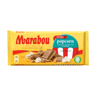 Marabou suklaalevy 185g Popcorn