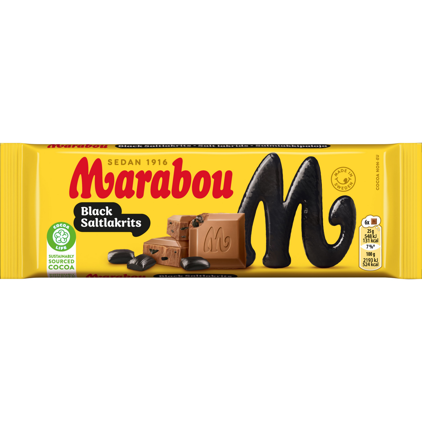 Marabou Black saltlakrits suklaalevy 100g