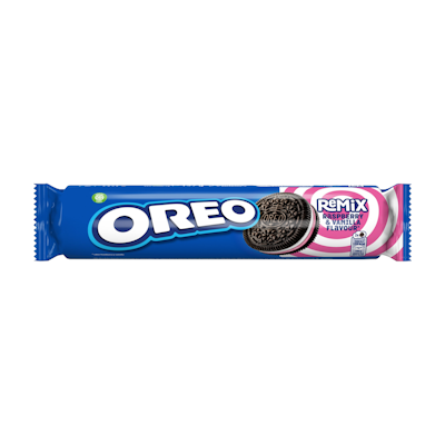 Oreo Remix Raspberry & vanilla täytekeksi 157g