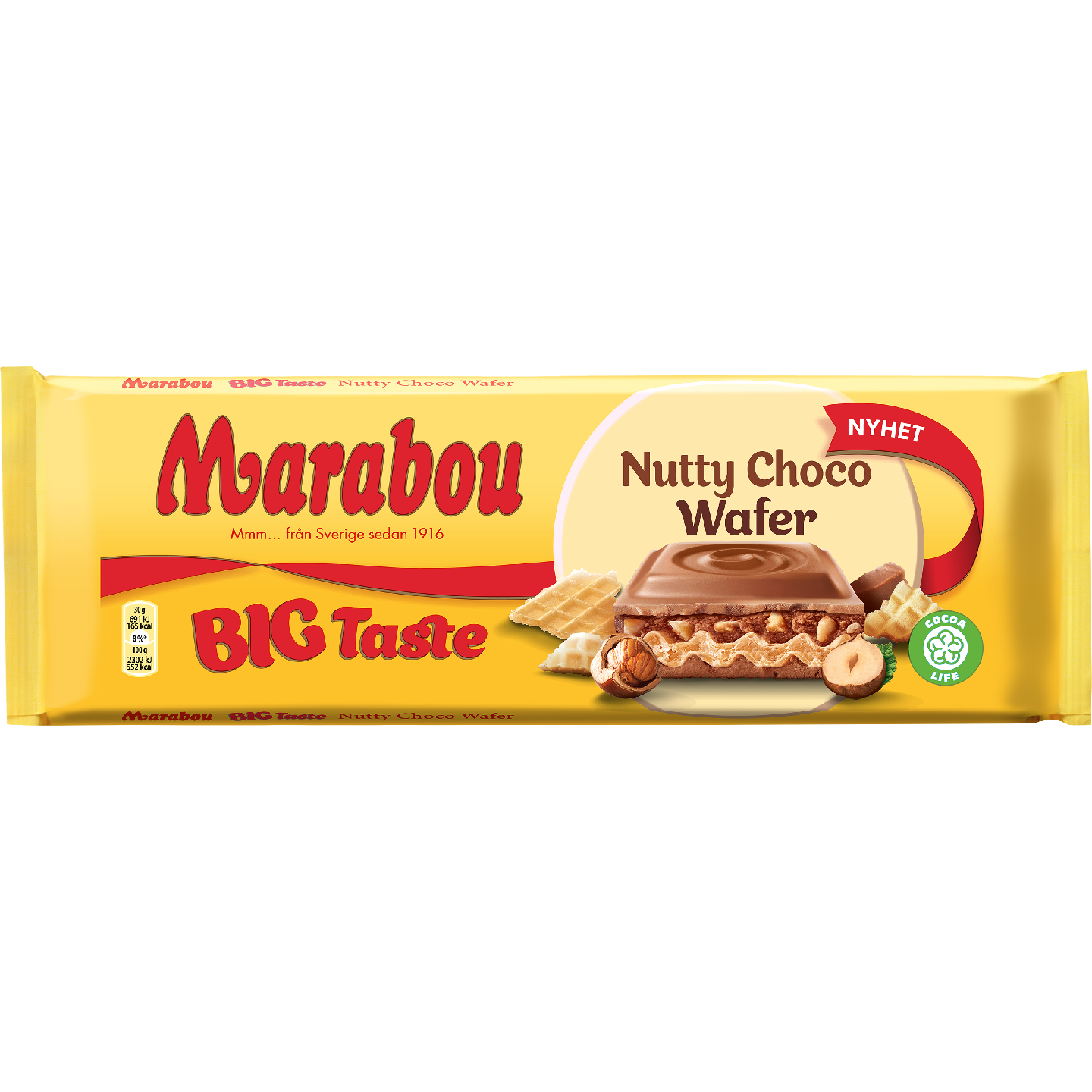 Marabou Big Taste Nutty Choco Wafer 270g