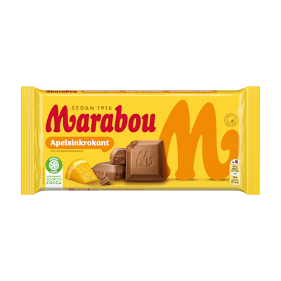 Marabou Apelsinkrokant maitosuklaalevy 200g