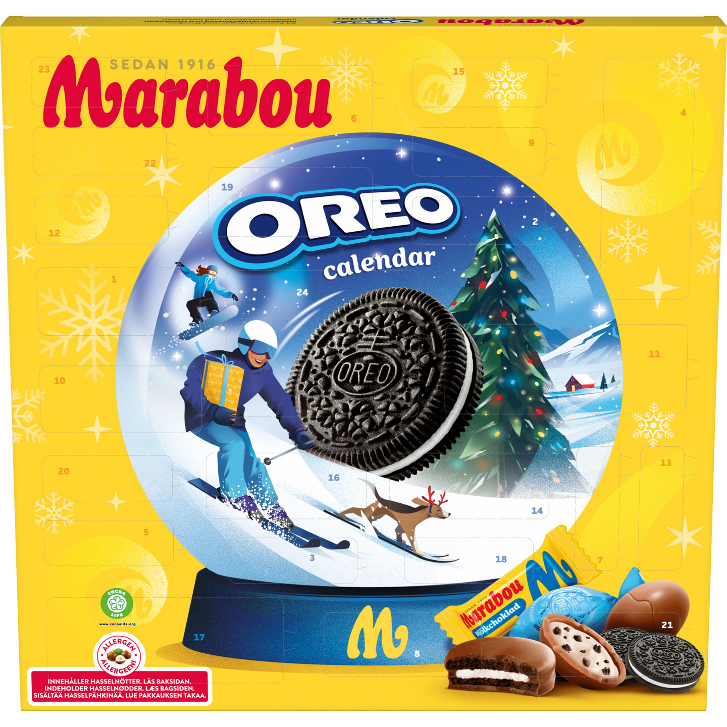 Marabou Oreo suklaa joulukalenteri 275g