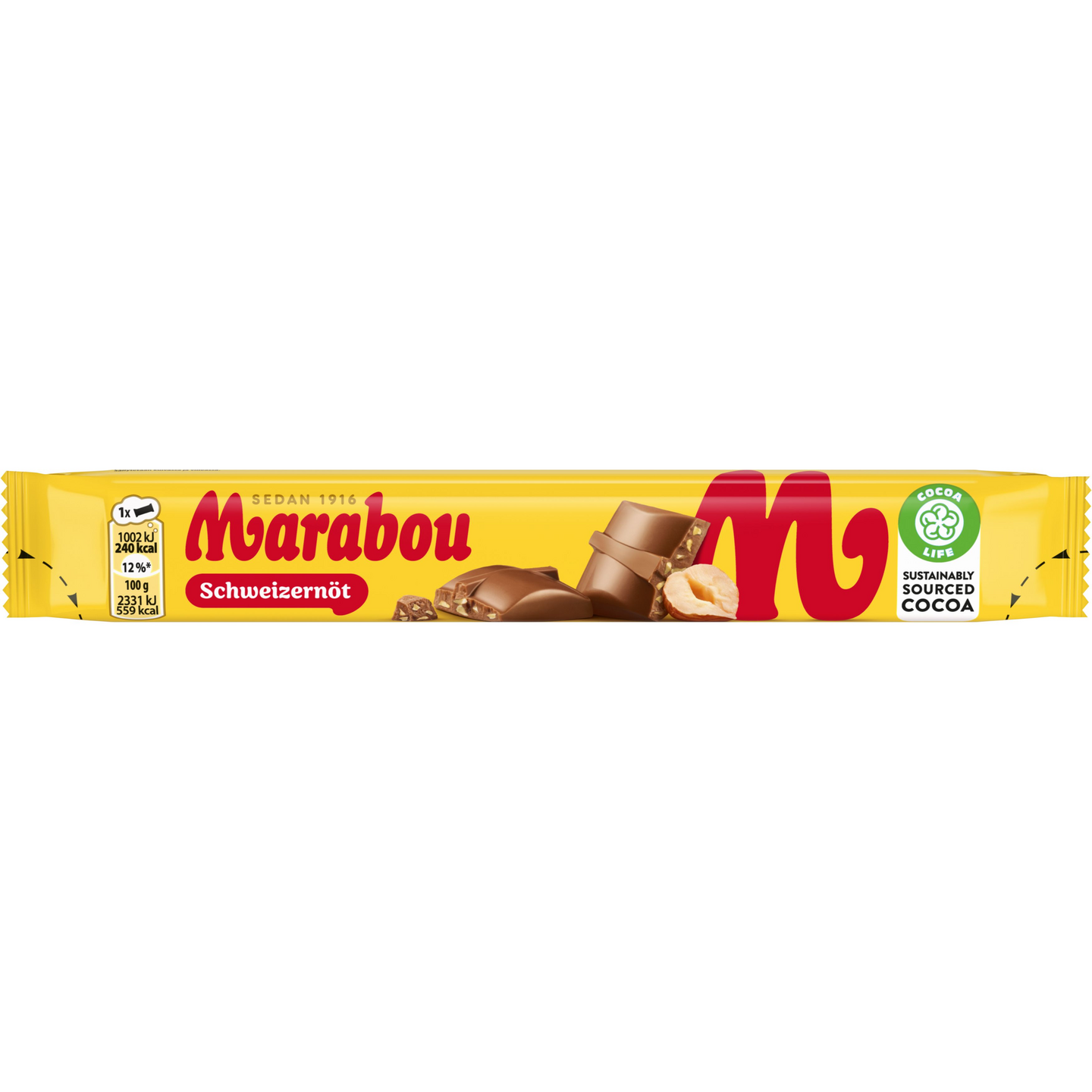 Marabou Suklaapatukka 43g Schweizernöt