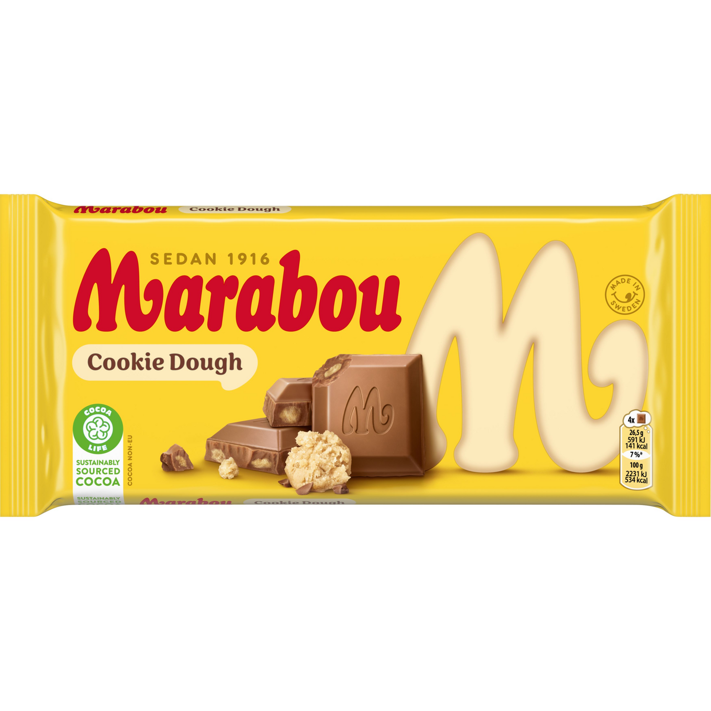 Marabou Cookie Dough maitosuklaalevy 185g PPA