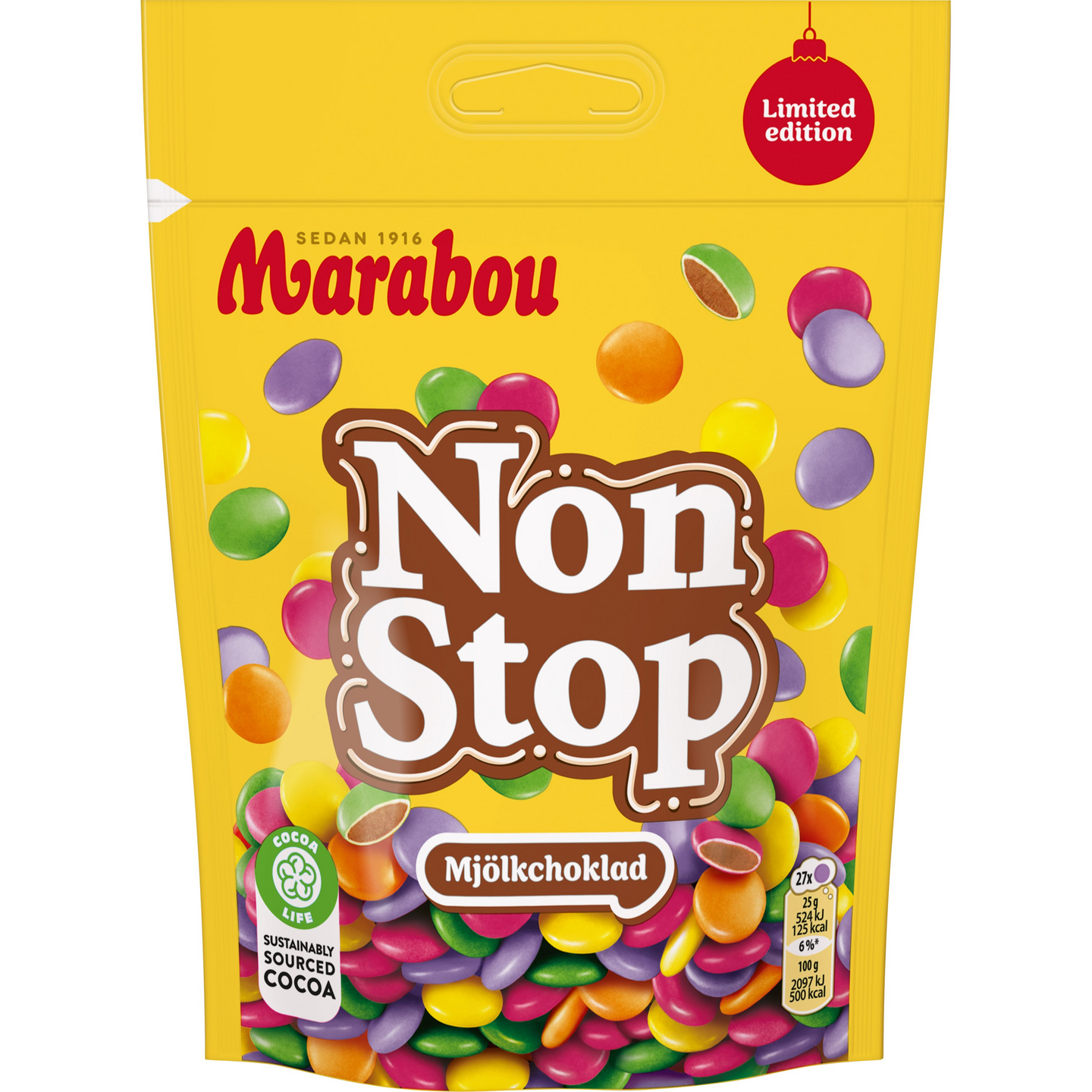 Marabou Non Stop mjölkchoklad 225g