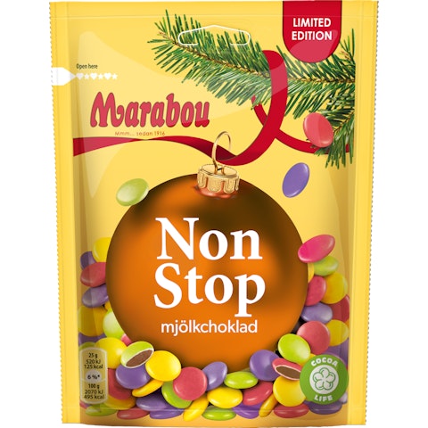 Marabou Non Stop mjölkchoklad 225g