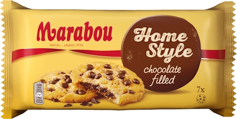 Marabou Homestyle cookies 182g suklaa täytteellä
