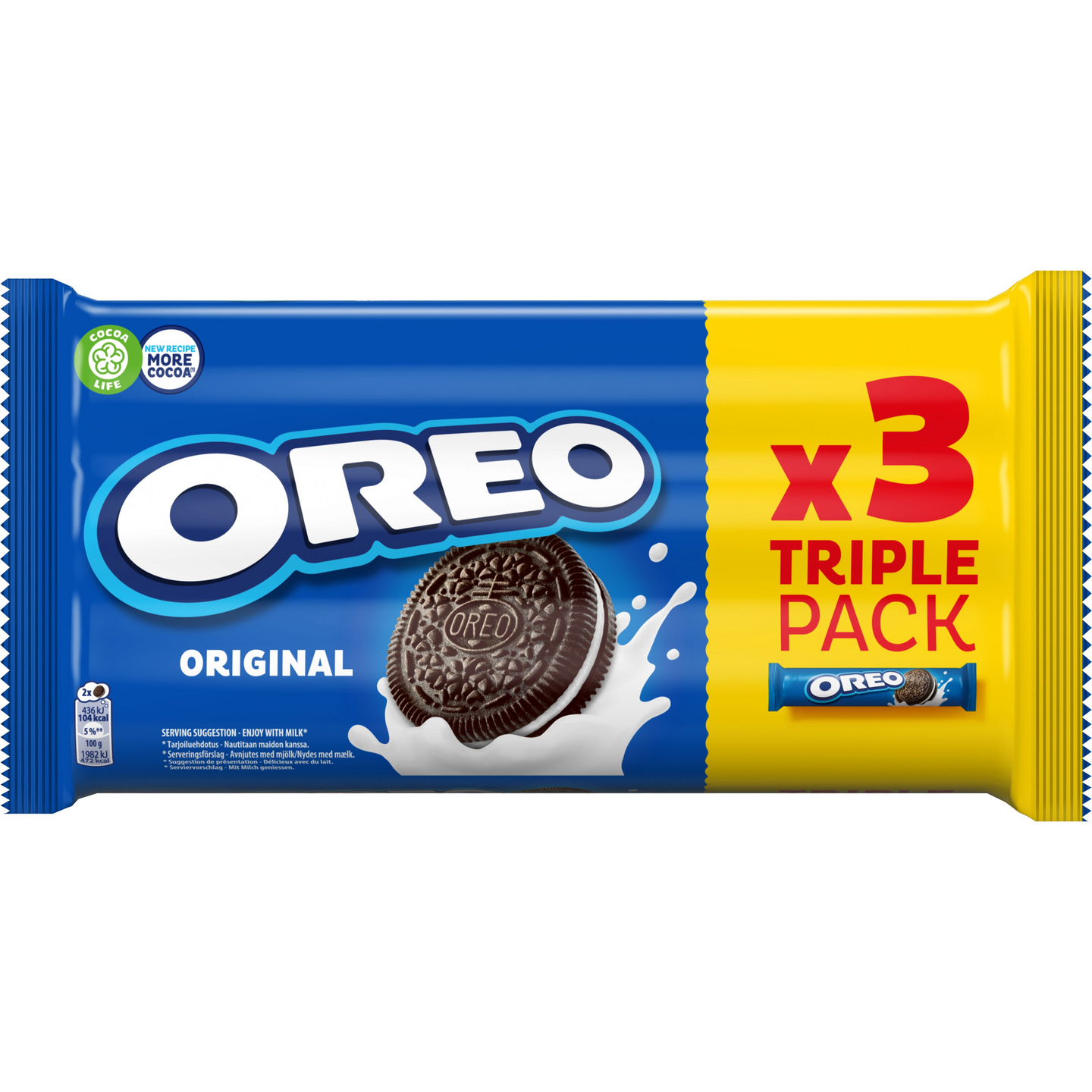 Oreo täytekeksi 3-pack 462g