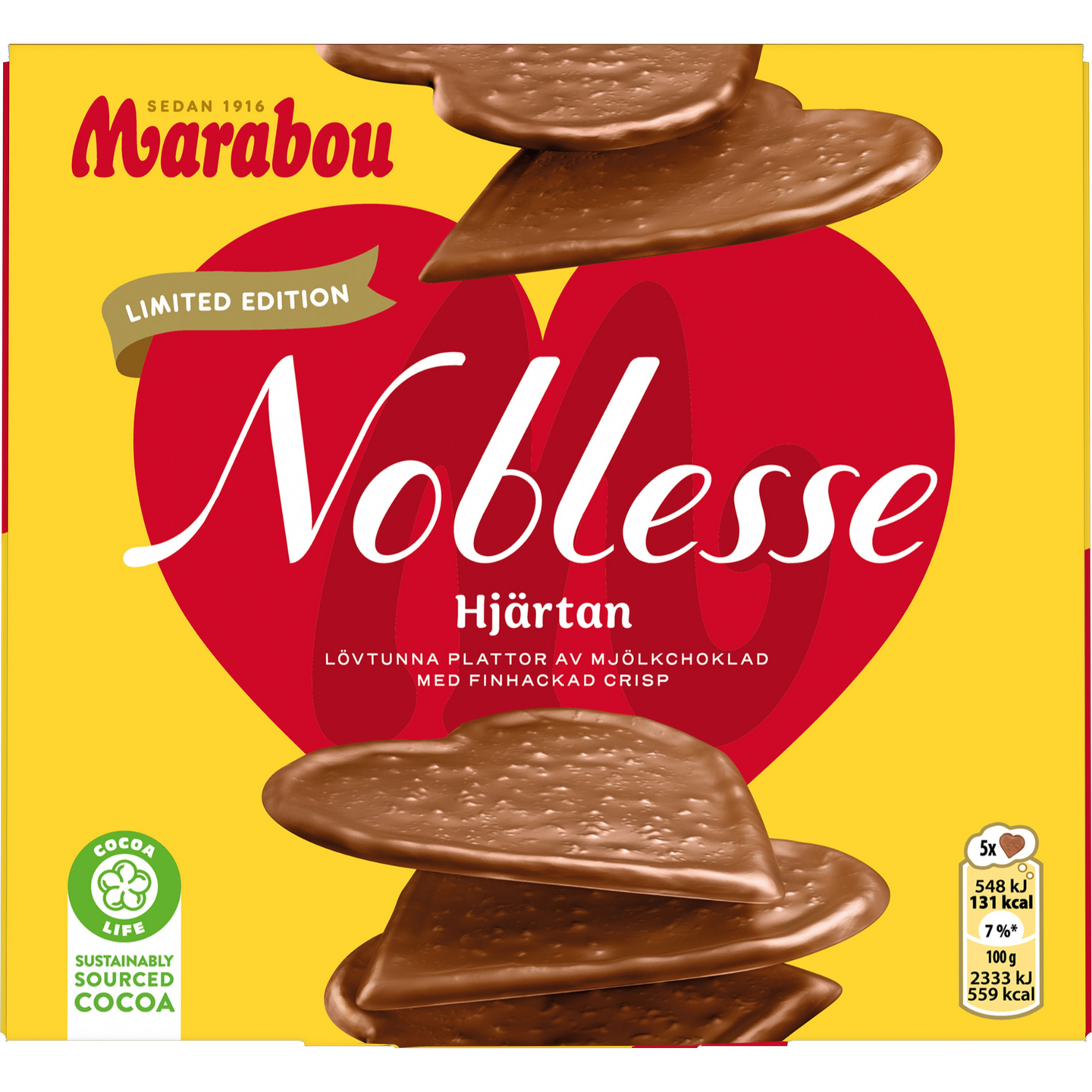 Marabou Noblesse Hjärtan 130g DIS