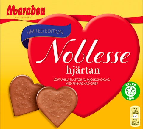 Marabou Noblesse Hjärtan konvehteja 130g
