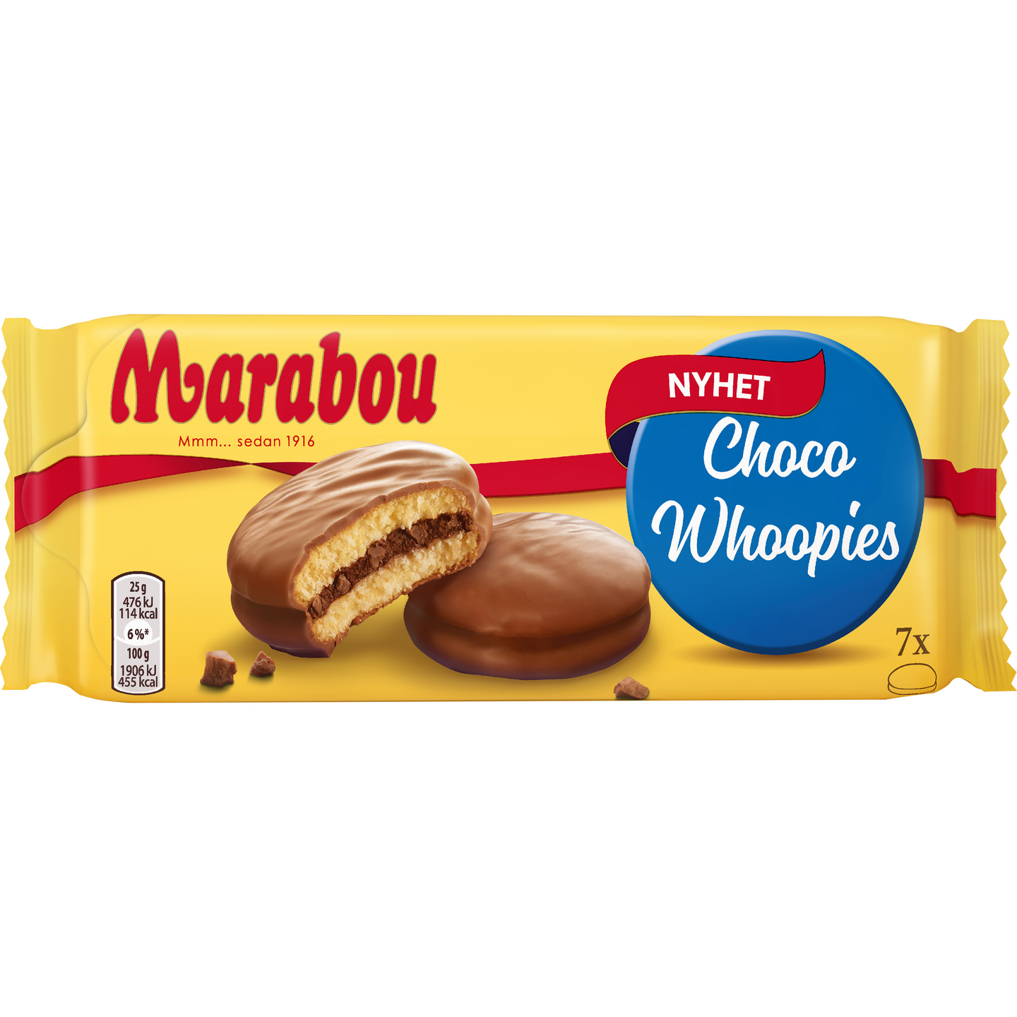 Marabou choco whoopies leivoskeksejä 175g