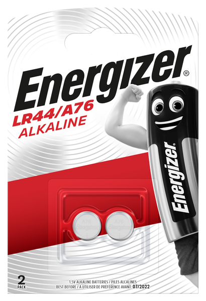 Energizer LR44 (A76) 2 kpl alkaliparisto