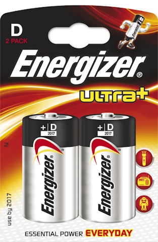 Energizer paristo Ultra+ LR20 D 2kpl