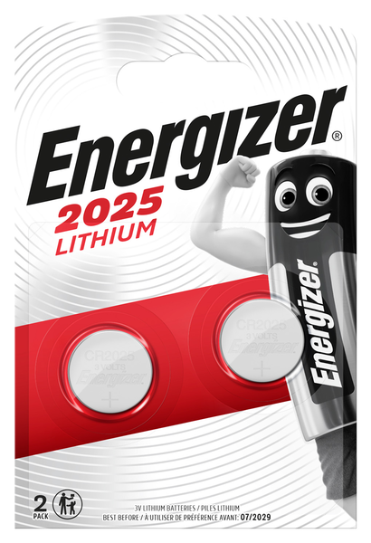 Energizer CR2025 2 kpl lithiumparisto
