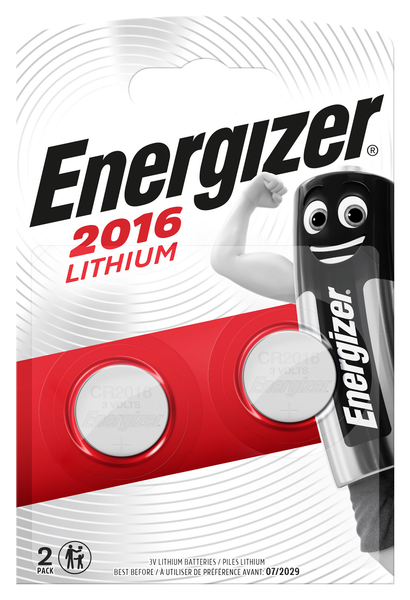 Energizer CR2016 2 kpl lithiumparisto