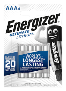 Energizer Ultimate AAA 4 kpl lithiumparisto