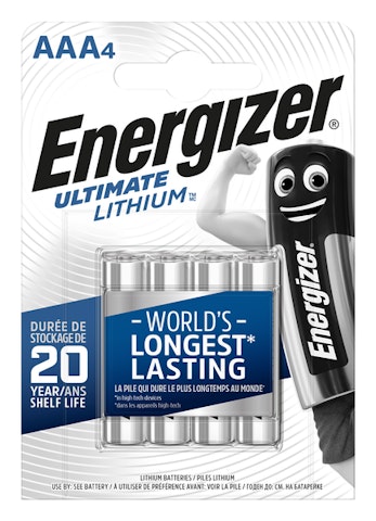 Energizer Ultimate AAA lithiumparisto 4 kpl