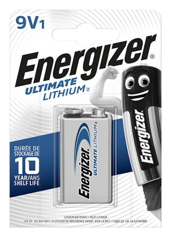 Energizer Ultimate 9V lithiumparisto 1 kpl