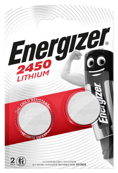 Energizer CR2450 2 kpl lithiumparisto