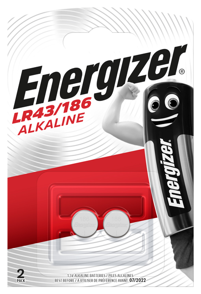 Energizer LR43/186 alkaliparisto 2kpl